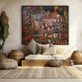 Zonder titel (Reconstructie), Paul Klee Abstracte Foto Afdruk