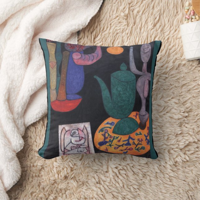 Zonder titel (Stilleven) door Paul Klee, Abstracte Kussen (Deken)