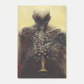 Zonder Titel (The Flutist) van Zdzislaw Beksinski Post-it® Notes