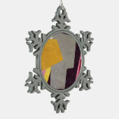 Zonder titel tin sneeuwvlok ornament (Links)