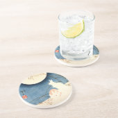 Zonder titel (Twee konijnen, Pampas Grass, en Voll Zandsteen Onderzetter (Zijkant)