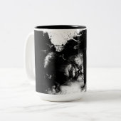 zonder titel tweekleurige koffiemok (Voorkant links)