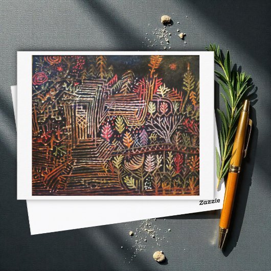 Zonder titel (Wederopbouw) door Paul Klee 1926 Briefkaart