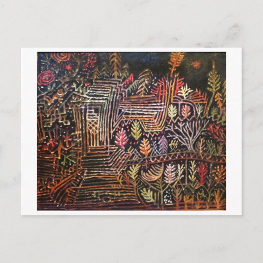 Zonder titel (Wederopbouw) door Paul Klee 1926 Briefkaart (Voorkant)