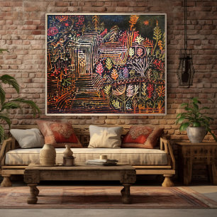 Zonder titel (Wederopbouw) door Paul Klee 1926 Poster