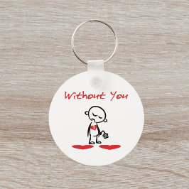 Zonder u gebroken-verwarmde de Kleur van de Valent Sleutelhanger