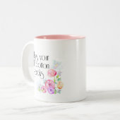 Zonder uw kleine katoenen sockets tweekleurige koffiemok (Voorkant links)