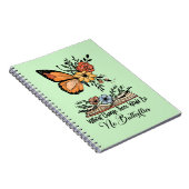 Zonder verandering zouden er geen botervliegen zij notitieboek (Rechterzijde)