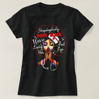 Zonder verontschuldiging Dope Black Verpleegkundig T-shirt