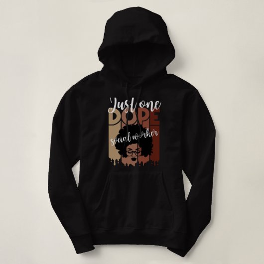 Zonder verontschuldiging doping zwarte maatschappe hoodie (Design voorkant)