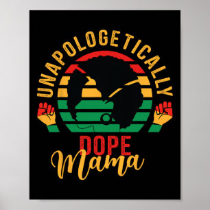 Zonder verontschuldiging Drugs Zwarte Maand Geschi Poster