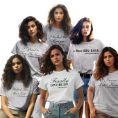 Zonder verontschuldigingen ondersteunend: "1-800-H T-shirt