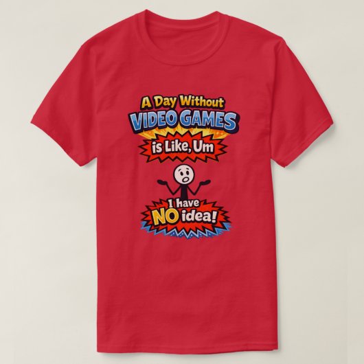 Zonder Videospellen T-shirt (Design voorkant)