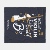 Zonder Violin zou het leven van een griffig tieris Fleece Deken (Voorkant (Horizontaal))