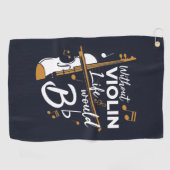 Zonder Violin zou het leven van een griffig tieris Golfhanddoek (Horizontaal)