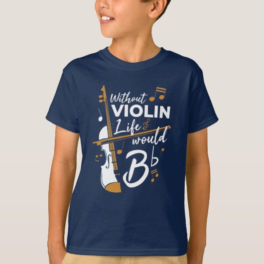 Zonder Violin zou het leven van een griffig tieris T-shirt (Voorkant)