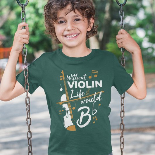 Zonder Violin zou het leven van een griffig tieris T-shirt