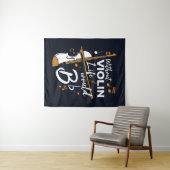 Zonder Violin zou het leven van een platte muzikan Wandkleed (In Situ (horizontaal))