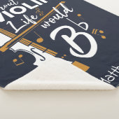 Zonder vioolleven zou een vlakke vioolspeler zijn sherpa deken (3/4)