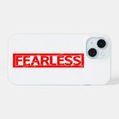 Zonder Vrees Stempel iPhone 15 Case (Achterkant horizontaal)