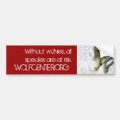 Zonder Wolven Bumpersticker (Voorkant)