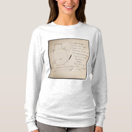 "Zonder woorden" Draagbare poëzie T-shirt (Voorkant)