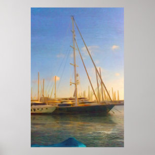 Zonder Zee op zonnige dag in de buurt van soa Poster