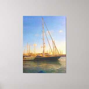 Zonder Zee op zonnige dag in de buurt van soa's Canvas Afdruk