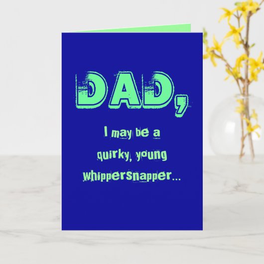 Zonderlinge Papa Kaart (Gele Bloem)