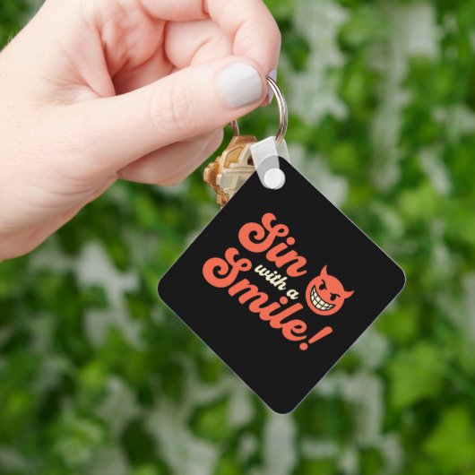 Zondig met een Glimlach Sleutelhanger (Hand)
