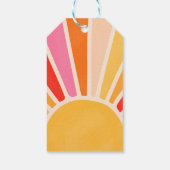 Zondshine Birthday Boho 1st reis rond de zon Cadeaulabel (Achterkant)