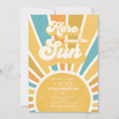 Zondshine Birthday Boho 1st reis rond de zon Kaart (Voorkant)