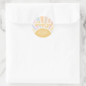 Zondshine Birthday Boho 1st reis rond de zon Ronde Sticker (Tas)