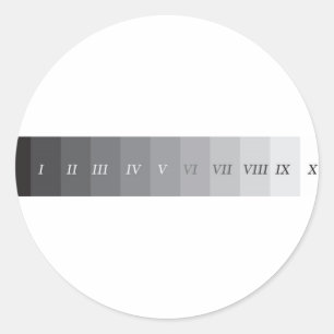 Zone-systeem Ronde Sticker