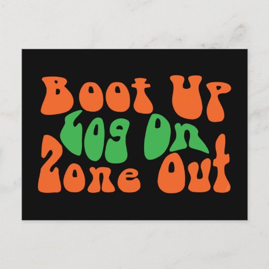 Zone uit! briefkaart (Voorkant)