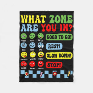 Zone Van Regulering Voor Schoolbegeleider Mentale Fleece Deken
