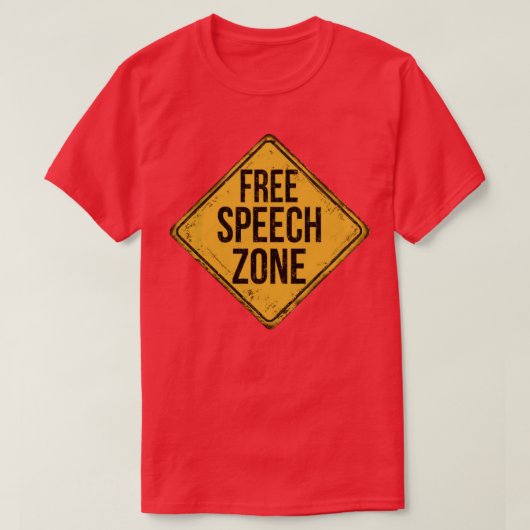 zone voor vrije meningsuiting t-shirt (Design voorkant)