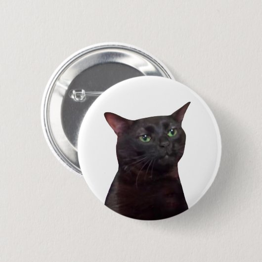 Zoned Out Cat Meme Pin Button (Voorkant /achterkant)
