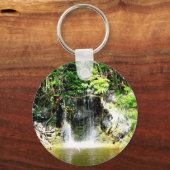 Zonefweerspiegelde waterval sleutelhanger (Voorkant)