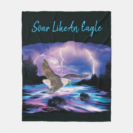 Zonen als een adelaar fleece deken (Voorkant)