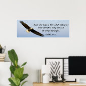 Zonen als een eagle tweeslachtig Isaiah 40:31 post Poster (Thuiskantoor)
