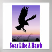 Zonen als een Hawk-Poster. Poster (Voorkant)