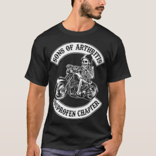 zonen van artritis hoofdstuk motorfiets t-shirt
