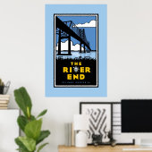 Zonen van Ben - Poster "The River End" (Thuiskantoor)