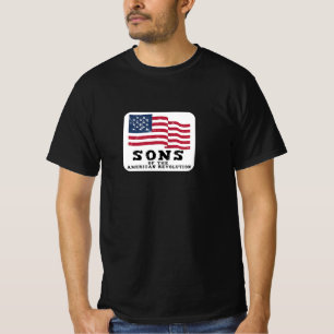 Zonen van de Amerikaanse Revolutie Amerikaanse Ges T-shirt