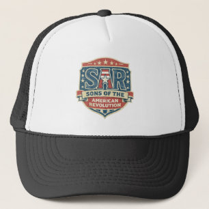 Zonen van de Amerikaanse Revolutie SAR Patriottisc Trucker Pet