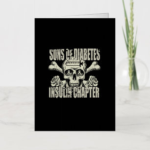 Zonen van Diabetes insuline hoofdstuk Folie Wenskaart