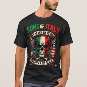 Zonen van Italië Italiaans Amerikaans T-shirt