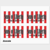 Zonen van Liberty FLAG sticker (Vel)