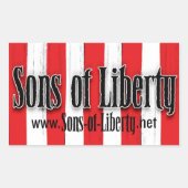 Zonen van Liberty FLAG sticker (Voorkant)
